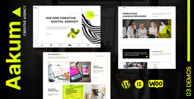 Aakum – Creative Agency WordPress Theme