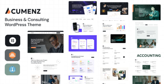 Acumenz – Business & Consulting WordPress Elementor Theme