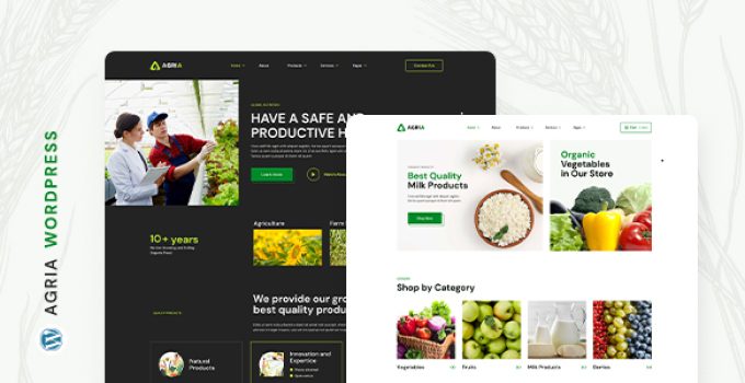 Agria – Agriculture & Farming WordPress Theme