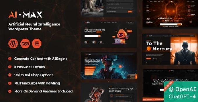 AI MAX – Artificial Neural Network AI WordPress Theme