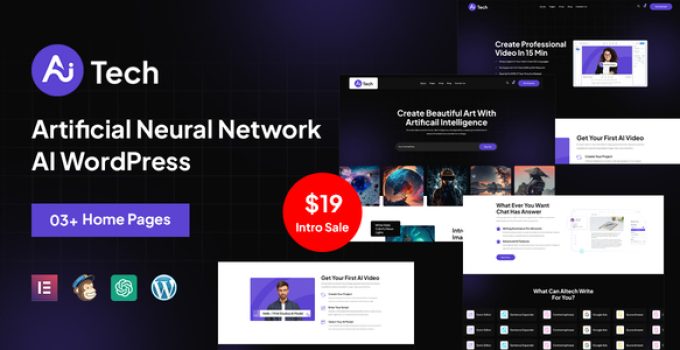 AItech – Artificial Neural Network AI WordPress Theme