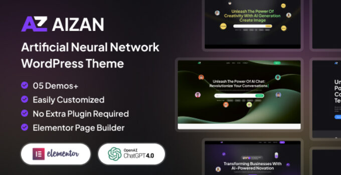 Aizan – Ai & Digital Agency WordPress Theme