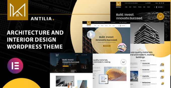 Antilia – Architect & Interior Design WordPress Theme