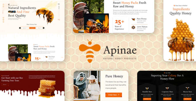 Apinae – Beekeeping and Honey Shop Theme
