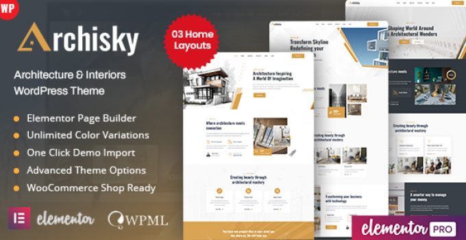 Archisky – Architecture & Interiors WordPress Theme