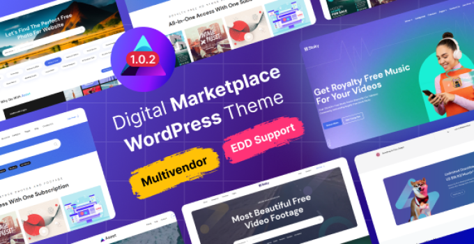 Aseet – Digital Marketplace WordPress Theme