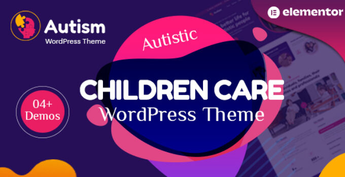Autism – Autistic Children Care WordPress Theme