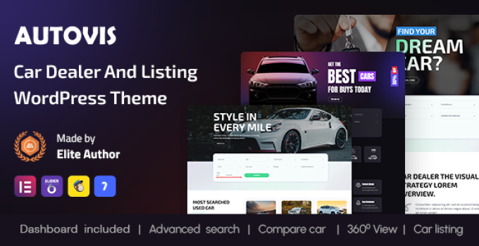 Autovis – Car Dealer & Listing WordPress Theme