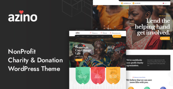 Azino – Charity & Fundraising WordPress Theme