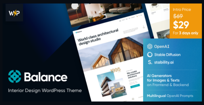 Balance – Interior Design WordPress Theme