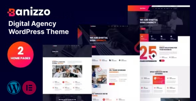 Banizzo – Digital Agency WordPress Theme