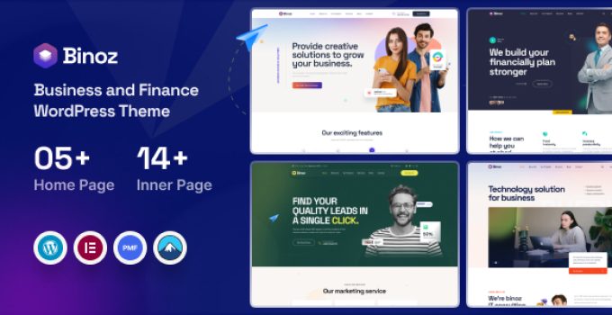 Binoz – Business Agency WordPress Theme