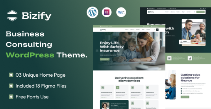Bizify – Business Consulting WordPress Theme