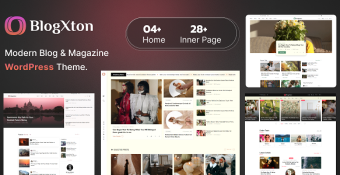 Blogxton – Modern Blog & Magazine WordPress Theme