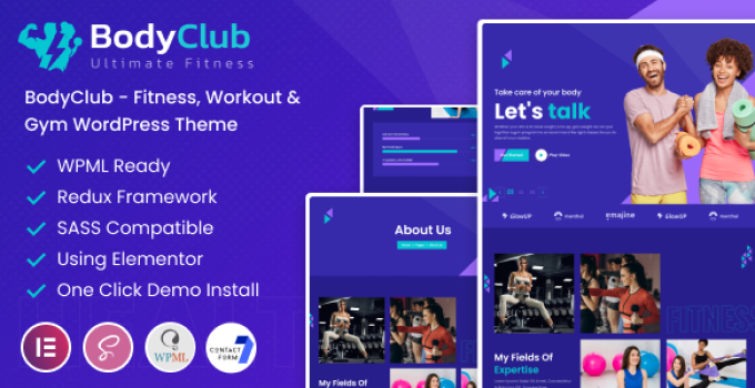 BodyClub – Fitness, Workout & Gym WordPress Theme