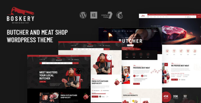 Boskery – Butcher & Meat Shop WordPress Theme