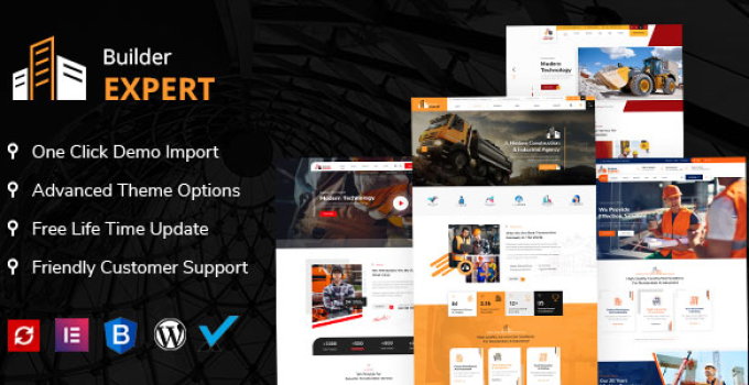 Builder Expert – Construction and Architecture WordPress Theme