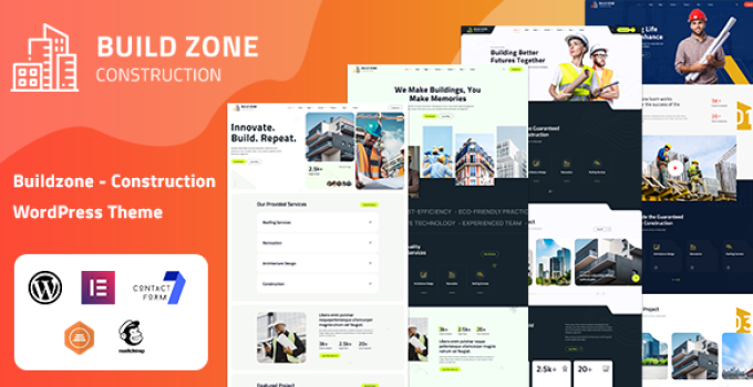 Buildzone – Construction And Architecture WordPress Theme