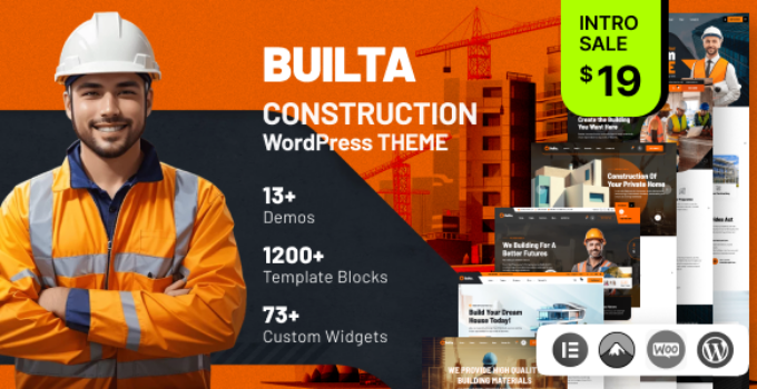 Builta – Construction WordPress Theme