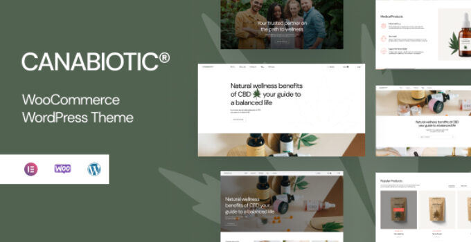 Canabiotic – Medical Marijuana and Cannabis WordPress Theme