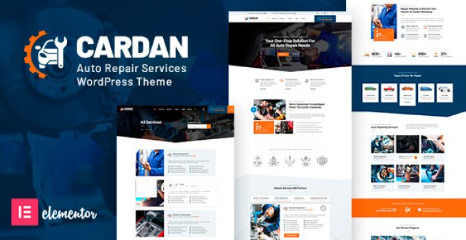 Cardan – Auto Repair WordPress Theme