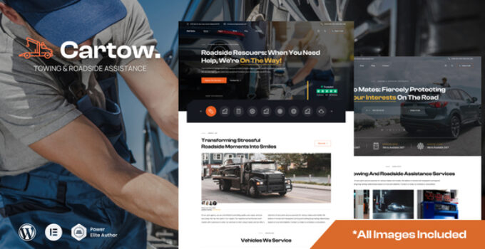 Cartow – Towing & Roadside assistance WordPress Theme