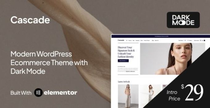 Cascade – Premier Multi-Purpose eCommerce Theme
