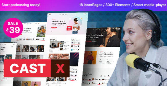 Castx – Podcast WordPress Theme