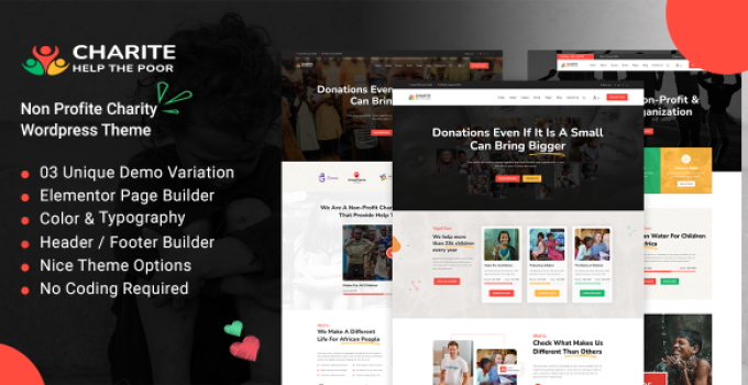 Charite – Nonprofit Charity & Donation WordPress Theme