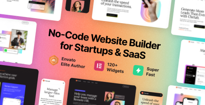 Chetah – Startup & SaaS WordPress Theme