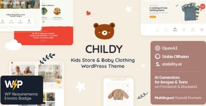 Childy — Kids Store & Baby Clothing WordPress Theme