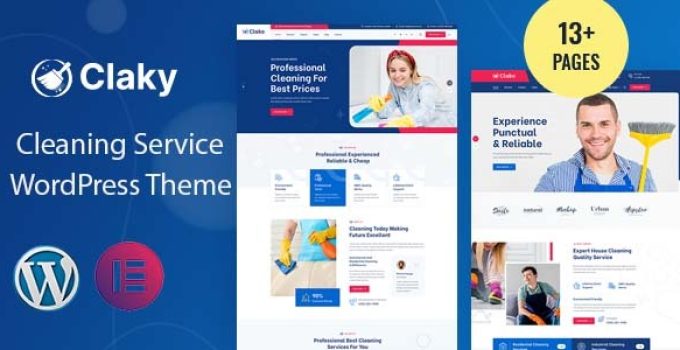 Claky – Cleaning Services WordPress Theme