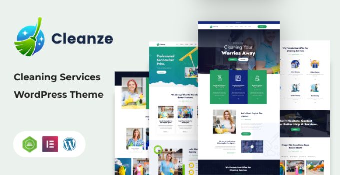 Cleanze – Cleaning Service WordPress Theme + RTL
