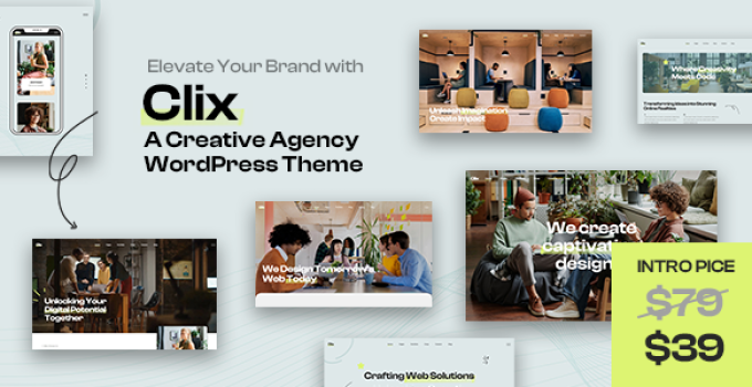 Clix – Creative Digital Agency WordPress Theme