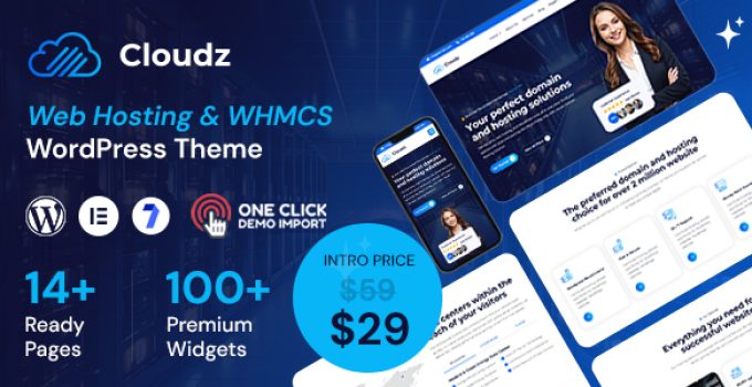 Cloudz – Web Hosting and WHMCS WordPress Theme
