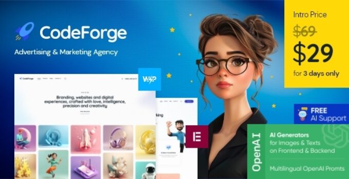 CodeForge – IT Company WordPress Theme