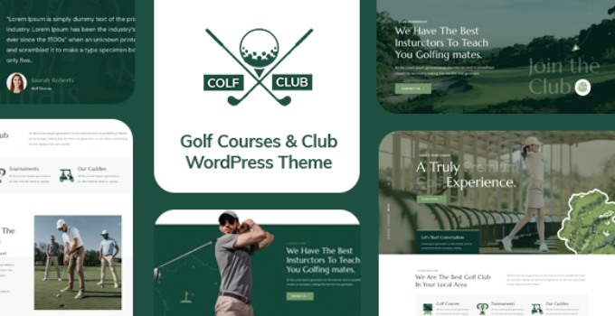 Colf – Golf Course and Club WordPress Theme
