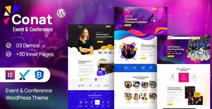 Conat | Event & Conference WordPress Theme + RTL Ready