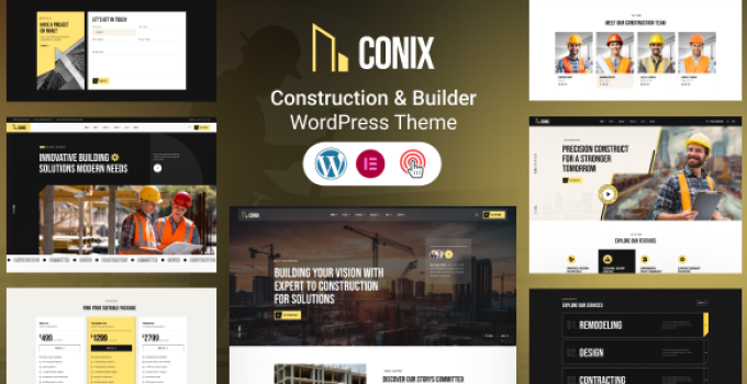 Conix – Construction WordPress Theme
