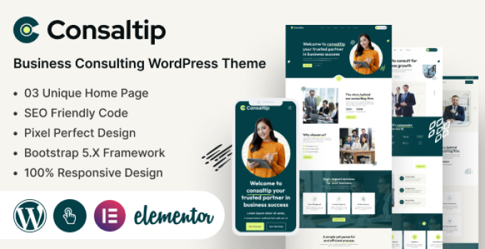 Consaltip – Business Consulting WordPress Theme
