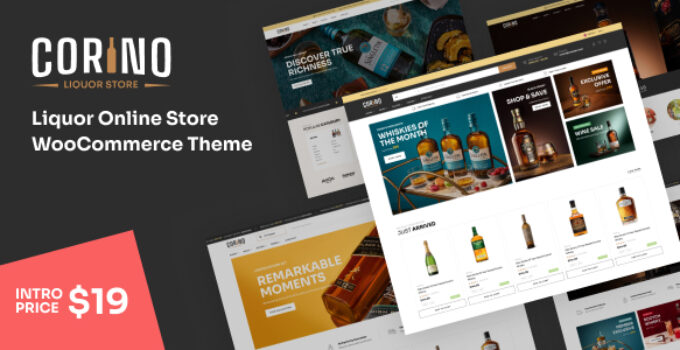 Corino – Liquor Online Store WooCommerce Theme