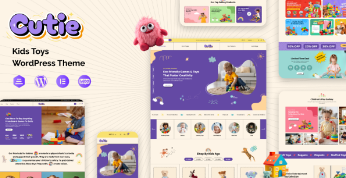 Cutie – Children, Kids Toys Store WooCommerce Theme