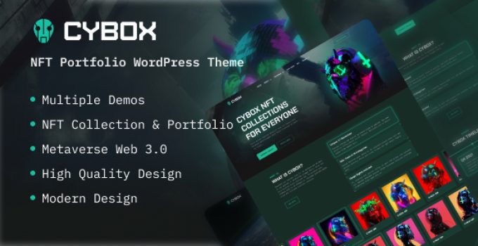 Cybox – NFT PortFolio WordPress Theme