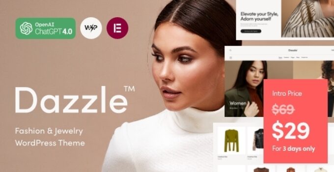 Dazzle — Fashion & Jewelry WordPress Theme