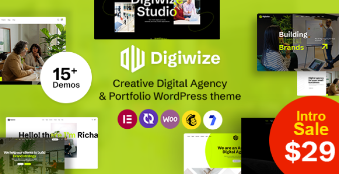 Digiwize – Digital Agency & Creative Portfolio WordPress Theme