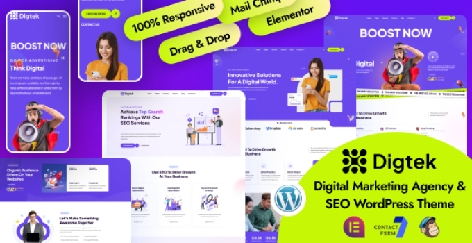 Digtek – Digital Marketing Agency WordPress Theme