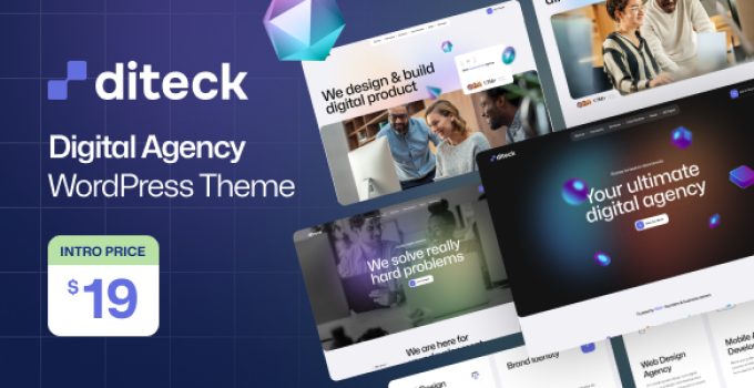 Diteck – Digital Agency WordPress Theme