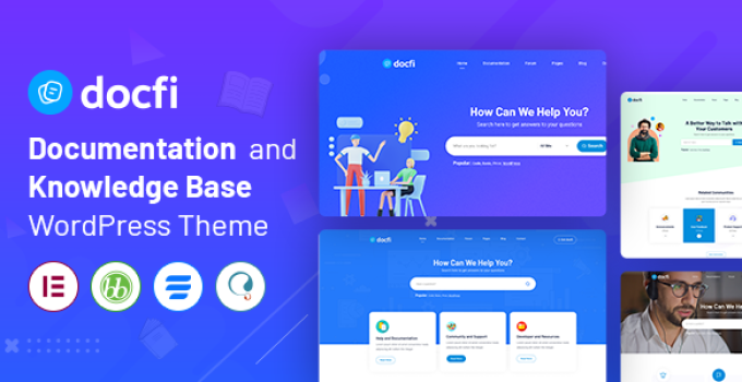 Docfi – Documentation and Knowledge Base WordPress Theme