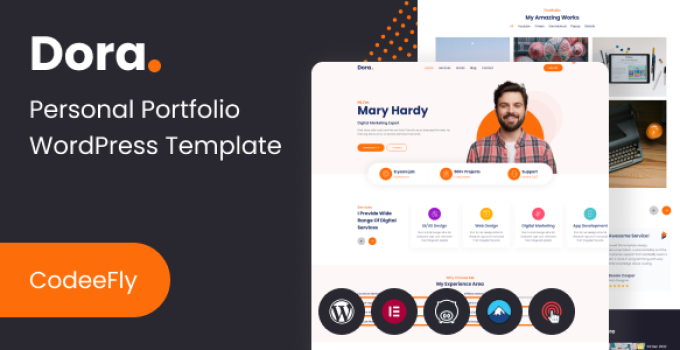Dora – Personal Portfolio WordPress Theme