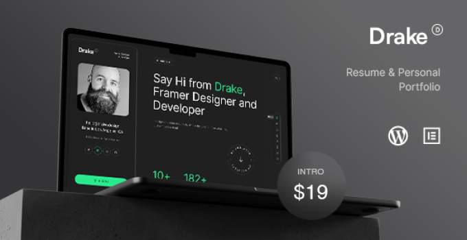 Drake – Personal Portfolio WordPress Theme